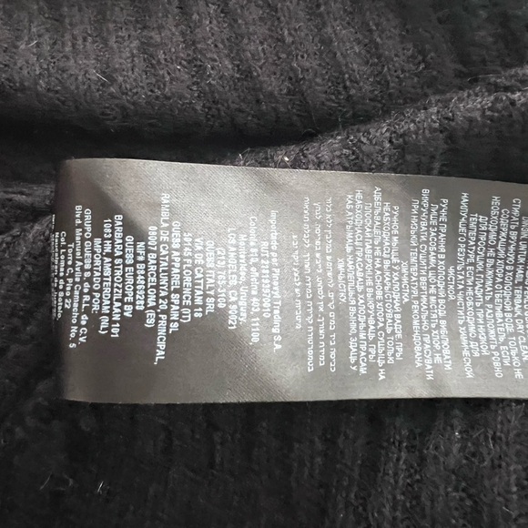 Guess size large black asymmetrical design sweater. - Picture 15 of 16